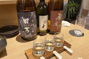 花澤日本酒三種のみくらべ