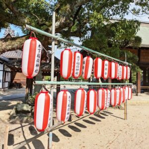 木下稲荷神社夏祭りちょうちん