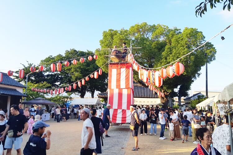 小松原三社大神社盆踊り櫓