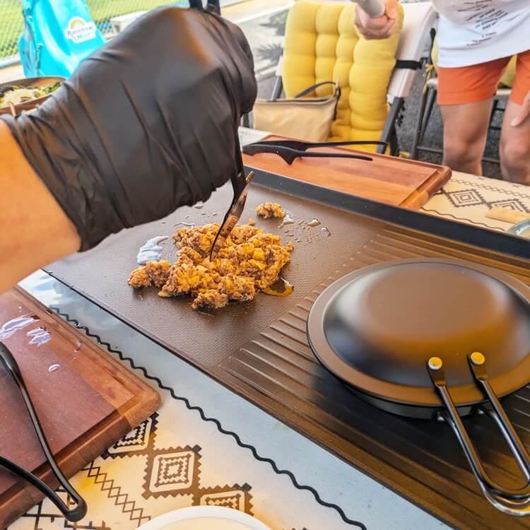 タコスでBBQ挽き肉