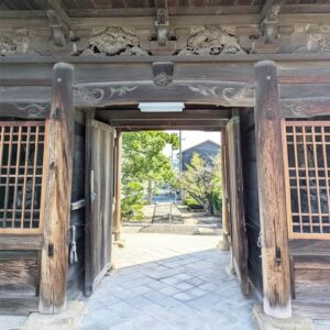 時光寺山門帰り