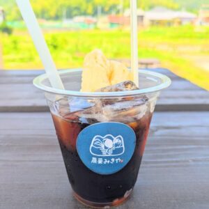 農菓みきやコーヒーゼリーフロート
