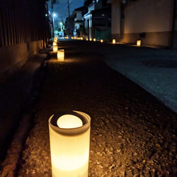 万灯祭2025路地キャンドル