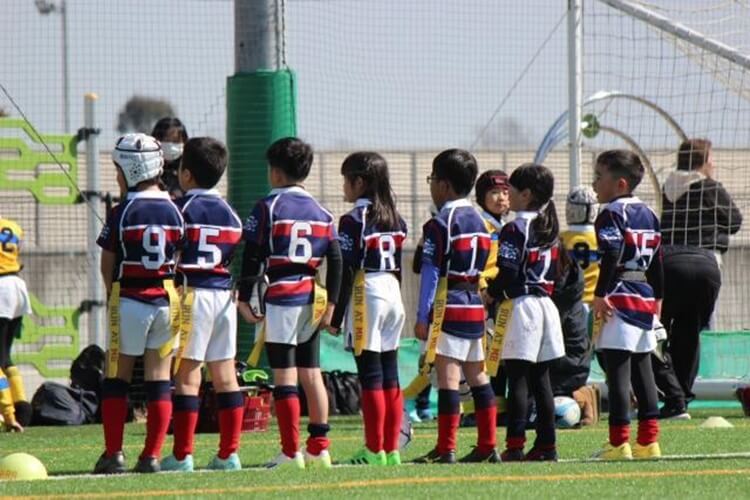 高砂ラグビースクール整列