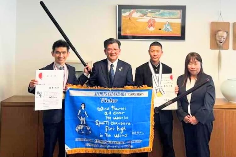 高砂武蔵スポチャンクラブ市長訪問