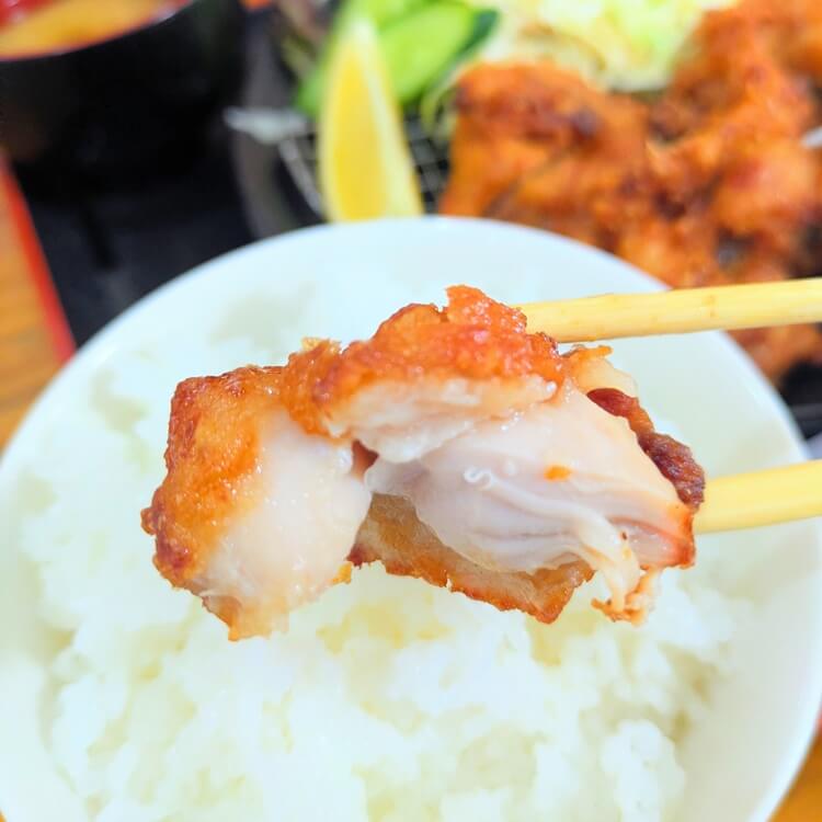 定食屋さん。ごはんアップ