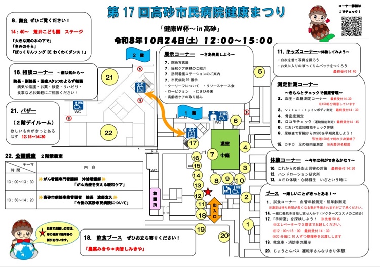 高砂市民病院健康まつり2026マップ